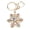 Colorful, variant on Rhinestone Snowflake Keychain Exquisite Sparkling Cute Keyring Handbag Pendant White (3.54 in / 9 cm)