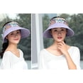 thumbnail image 5 of CoCopeaunts Visor Hat for Women Women Wide Brim Sun Hat Retro Ethnic Summer Cap Foldable Beach Hat 2023, 5 of 5