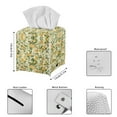 thumbnail image 5 of ZIABUTLE Lemon Leaves Leather Tissue Box Covers Square Facial Tissue Holder Storage Washable Facial Napkin Box Holders Decorative Rectangular Tissue Box Covers Home Decor, 5 of 7