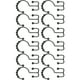 thumbnail image 4 of Ganchos de ducha de doble corte anillos de cortina de ducha ganchos de ducha gancho de ducha de cuentas alta para cocina baño hotel hogar ANGGREK Otros, 4 of 8