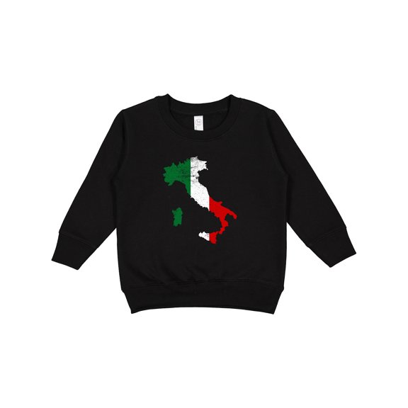 Inktastic Italian Map Flag Toddler Sweatshirt
