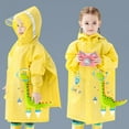 thumbnail image 4 of MIASHUI Imperméable pour Enfants Garçons Filles Poncho de Pluie Randonnée Camping Voyage Activités Scolaires, Jaune, m, 4 of 4