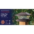 thumbnail image 2 of Moonrays LED Solar Post Cap Light - Bronze, 4 Pack, 2 of 2