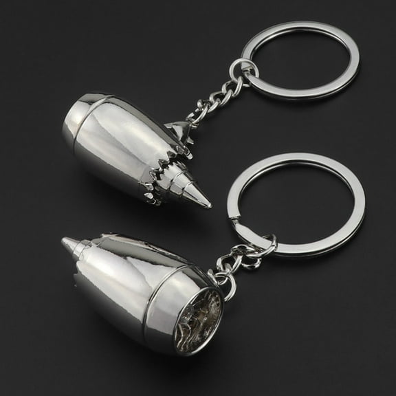 AOOOWER New for Creative Airplane for Turbine Pendant for Key Ring Fashion Keychain Stor