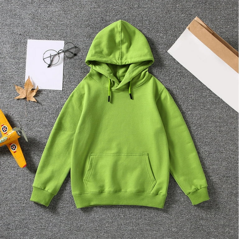 Little Boys Hoodie String Hoodie Boys Kids Children Girls Boys Winter Long Sleeve Pocket Hoodie Tops Sweatshirt Clothes Solid Color Walmart
