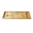 thumbnail image 2 of Mistaha Bathtub Caddy Tray Bamboo Spa Bathtub Caddy Organizer Book Tablet Holder Phone Rack Nonslip Bottom Extendable Sides, 2 of 8