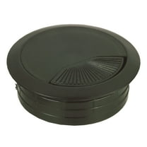 Rok Hardware Round Grommet, 2-3/8" (60mm) Diameter, Made of ABS, Black