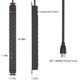 thumbnail image 3 of Protector contra sobretensiones Power Strip HHSOET de 12 salidas para montaje en pared, 2 unidades, 3 of 7