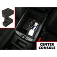 thumbnail image 2 of Red Hound Auto Center Console Organizer 2 Piece Stacking Set Vehicle Organizational System Inserts Compatible with Nissan Rogue 2014 2015 2016 2017 Black Anti-Rattle, 2 of 6