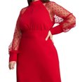 thumbnail image 3 of Vestido Elegante Casual Dama Glamour Tallas Extra Plus Dara Baby Vest072, 3 of 4