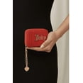 thumbnail image 2 of Juicy Couture Women’s Mini Zip Wallet with Gold-Tone Chain Wristlet – Red, 2 of 4