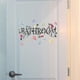 thumbnail image 3 of Bathroom Door Wall Sticker Removable DIY Wall Art Decor Decal Wall Murals For Home, 1st, 3 of 5