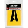 Chartpak, CHA01560, Painting Letters/Numbers Stencils, 35 / Set, Yellow