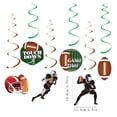 thumbnail image 2 of 6PCS Game Time Football Hanging Swirl Decorations Paper Spiral Streamers for Super Bowl Party, Sports Fan Game Day Ceiling Decor for Tailgate Birthday Celebration, 2 of 5