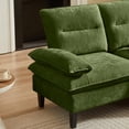thumbnail image 6 of Soscana Sectional Sofa with Storage Ottoman,3 Seater L Shaped Couch,Modern Comfy Sofa for Living Room Apartment Office Studio,Green, 6 of 9
