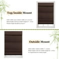 thumbnail image 4 of LUCKUP Cordless Bamboo Roman Blinds Shades for Indoor Windows-Blackout Room Darkening Roman Blinds with 6" Valance Cover Enhanced Privacy, 42" W x 64" H, 4 of 7