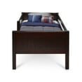 thumbnail image 2 of Camaflexi Twin Size Day Bed with Front Guard Rail - Panel Headboard - Cappuccino Finish, 2 of 3