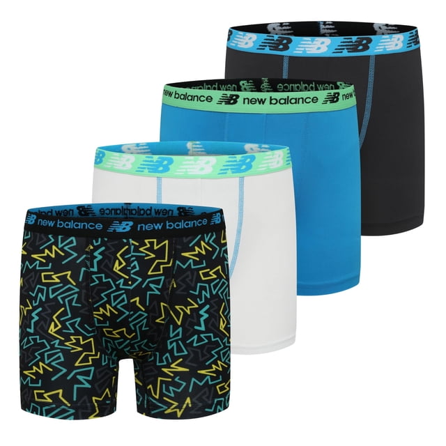 Calzoncillos bóxer New Balance 3.5 Performance para niños Underwear, paquete de 4 unidades