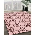 thumbnail image 2 of Ahgly Company Indoor Square Patterned Light Rose Pink Area Rugs, 3' Square, 2 of 6