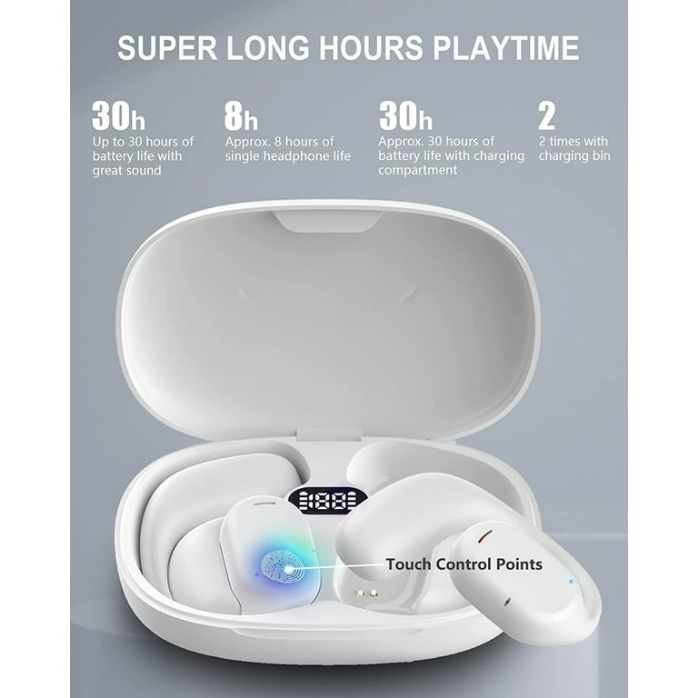 Bluetooth Earbuds Wireless Ear hook OWS Earphones for Amazon Fire HD 7 8 Kids Plus Pro 12th Gen 2022 Fire HD 8 12th Gen 2022 Over the Ear