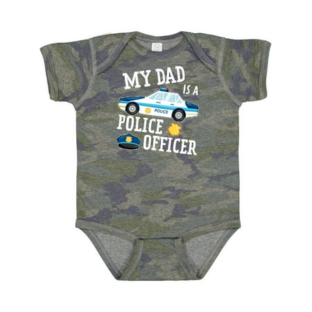 

Inktastic My Dad is a Police Officer Gift Baby Boy or Baby Girl Bodysuit