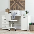 thumbnail image 1 of South Shore Artwork Sewing Craft Table and Storage, in Pure White, 1 of 13