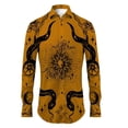 thumbnail image 4 of Camisa para hombre nueva personalidad de otoño estampada camisas de manga larga para hombre casual de talla grande ropa gótica camisa hawaiana de playa fiesta superior, 4 of 5