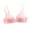 Pink 36A, variant on Student Girl Ultra-Thin Solid Color Push Up Bra Seamless Underwear Bralette