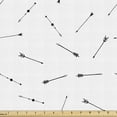 thumbnail image 1 of Arrow Fabric by the Yard, Randomly Scattered Doodle on a Plain Background Tools for Hunting, Upholstery Fabric for Dining Chairs Home Decor Accents, 10 Yards, Dark Grey and White by Ambesonne, 1 of 4