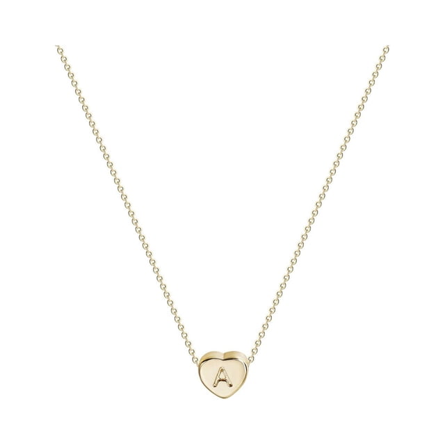 Collier Pendentif Chaîne avec 26 Lettres Anglaises pour Femmes, Bijou
