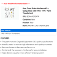 thumbnail image 2 of Rear Drum Brake Hardware Kit - Compatible with 1993 - 1997 Ford Thunderbird 1994 1995 1996, 2 of 2