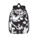 thumbnail image 1 of Disketp Floral Cow Silhouette Mochila Escolar de 15 Pulgadas, Mochila Ligera para Estudiantes, Viajes y Trabajo, Cómoda y Resistente para el Uso Diario, 1 of 6