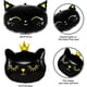thumbnail image 3 of ZHAOCHENG Globos de gato para RV, 5 globos de papel de aluminio con forma de gatito, forma de cabeza de gato negro, globo de papel de aluminio con corona de gato gigante para bodas, decoraciones de cu, 3 of 5