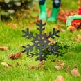 thumbnail image 6 of Moocorvic Christmas Snowflake Yard Signs, Xmas Decorative Snowflake Garden Stakes Winter Holiday Lawn Decorations Sign Decoration for Christmas Lawn Decor (Black), 6 of 6