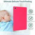 thumbnail image 6 of ELEHOLD Silicone Case For Tab A 8.0 (2019) T290 / T295 Heavy Duty Shockproof Cover, Slim&Lightweight, Soft Skin-Friendly, Anti-Scratch Protective Tablet Cover, Rose, 6 of 8