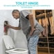 thumbnail image 2 of 2 Pcs Toilet Seat Fixings Fix Universal Pack Well Nut WC Blind Hole Fitting Rubber Back To Wall (Sliver), 2 of 3