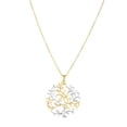 thumbnail image 2 of JewelStop 14k 2-Tone Gold Shiny 34x29mm Tree of Life Pendant Necklace - 18 Inches, 3gr., 2 of 3