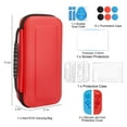 thumbnail image 2 of EEEkit Travel Carrying Case Fit for Nintendo Switch, 12-in-1 Nintendo Switch Case & Accessories Kit, Protective Case Cover, Screen Protector, Silicone Cover Fit for Joy-Con, Thumb Grips, 2 of 7