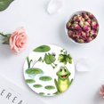 thumbnail image 4 of FMSHPON Frog Set of 8 Round Coaster for Drinks, Absorbent Ceramic Stone Coasters Cup Mat with Cork Base for Home Kitchen Room Coffee Table Bar Decor, 4 of 6