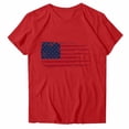 thumbnail image 2 of Goodtrade8 Women's Short Sleeve Shirts Summer July 4th Pullover Graphic Crew Neck USA Years Anniversary Red White and Blue Casual Independence Day Tops for Women Fashion, 2 of 6