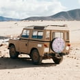 thumbnail image 6 of Easygdp Llama Unicorn and Rainbow Automobile Tire Dust Cover, 14-17in Spare Tire Cover Universal Fit for Trailer, Car, Truck, SUV, Jeep - 14 inch, 6 of 9
