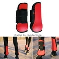 thumbnail image 3 of 1 par de botas de soporte para caballo protección segura para piernas , botas para tendones de caballo forro suave de neopreno, equipo ecuest M Macarena  botas de tendón de caballo, 3 of 8