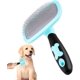 thumbnail image 1 of Cepillo Slicker grande, rotación de 360 grados, cepillo Slicker flexible para perros de pelo largo, cepillo Slicker para perros y gatos, cepillo Teezer para mascotas (grande, azul) Sincero  Hogar, 1 of 5