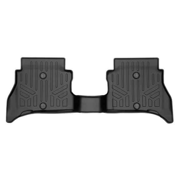 SMARTLINER All Weather Custom Fit 2nd Row Black Floor Mat Liners Compatible With 2021-2025 Jeep Wrangler 4xe