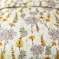 thumbnail image 4 of Juego de cubrecama NEWLAKE tamaño king con estampado floral amarillo reversible, 4 of 9