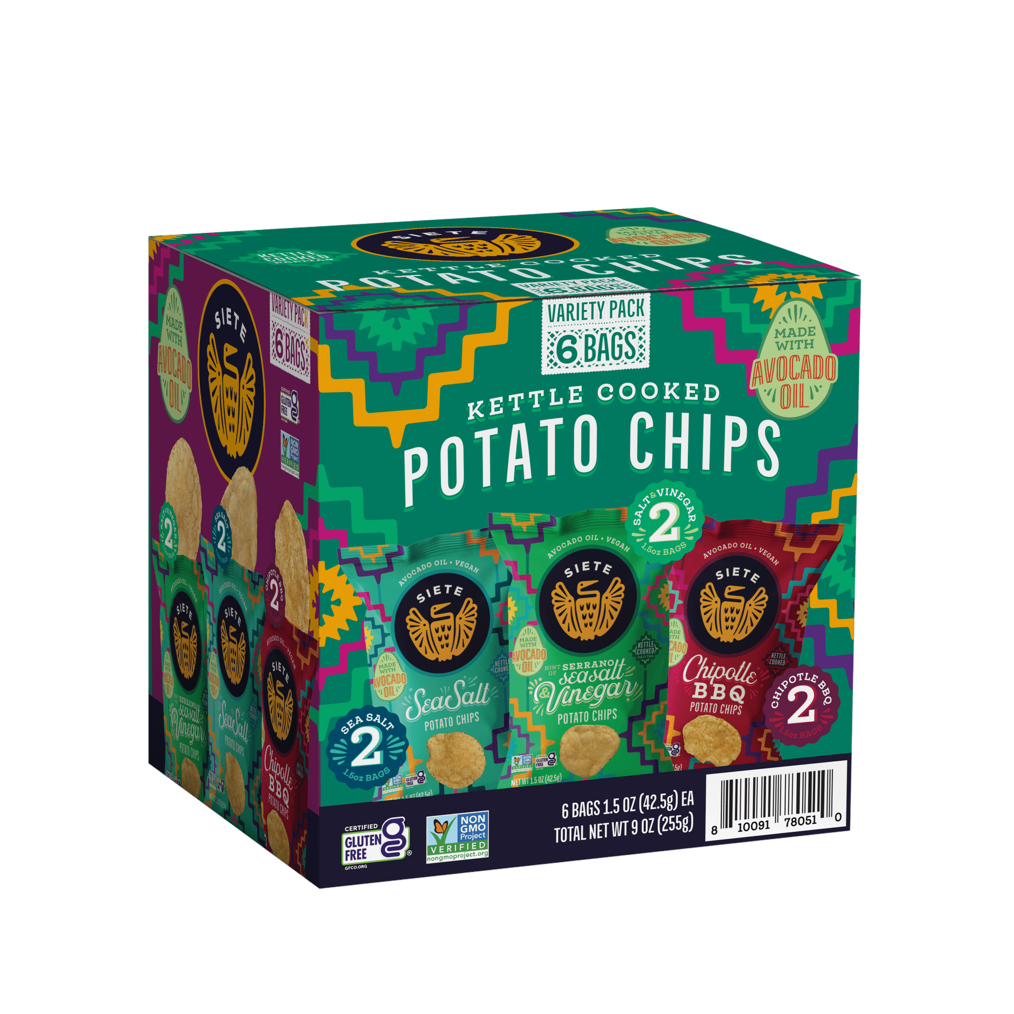 Siete Family Foods Siete Kettle Variety Pack 6pk