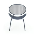 thumbnail image 6 of Hamdan Outdoor Modern 2 Seater Iron Chat Set, Matte Navy Blue, 6 of 10