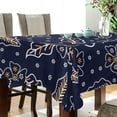thumbnail image 3 of SKYSONIC Floral Pattern Tablecloth Waterproof Washable Polyester Square Table Cover Durable Tablecloth for Kitchen Dining Table Party Decor (54 X 54 Inch), 3 of 7