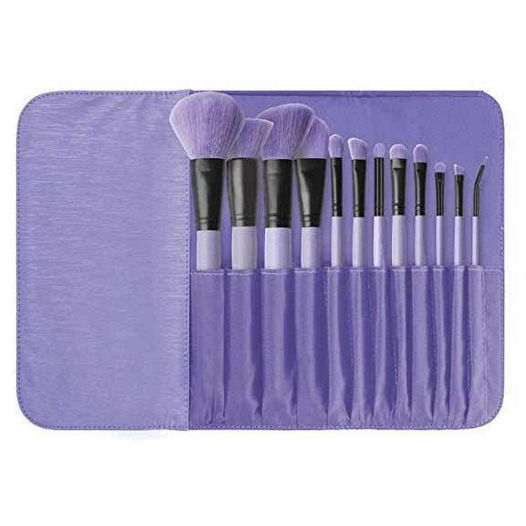 BR-SET-036 Brush Affair Collection 12 Piece Brush Set, Orchid