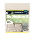 thumbnail image 6 of Serta So Natural 4-Piece 300 Thread Count Parchment Sheet Set, Twin, 6 of 6